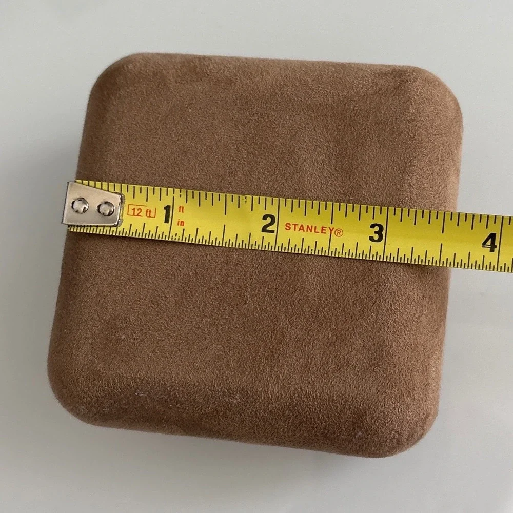 David Yurman Empty Jewelry Box Brown Velvet Suede Gift Presentation Case